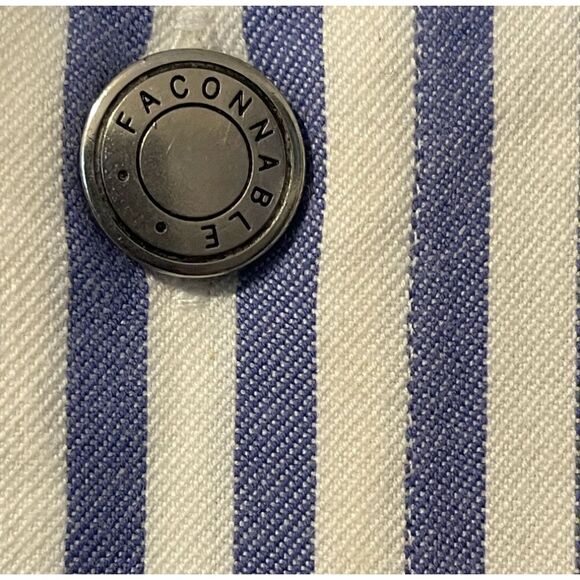 Vintage 90’s by A.Goldberg. Blue & white. Silver buttons - Picture 4 of 5